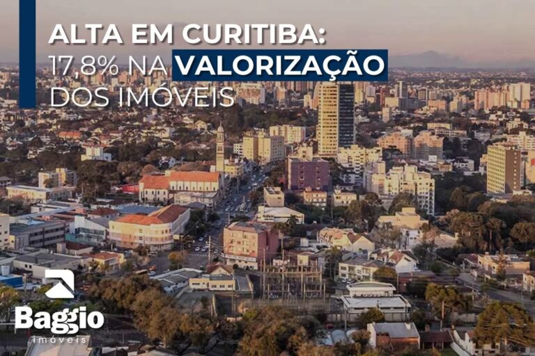 Alta em Curitiba: 17,8% na valorização dos imóveis